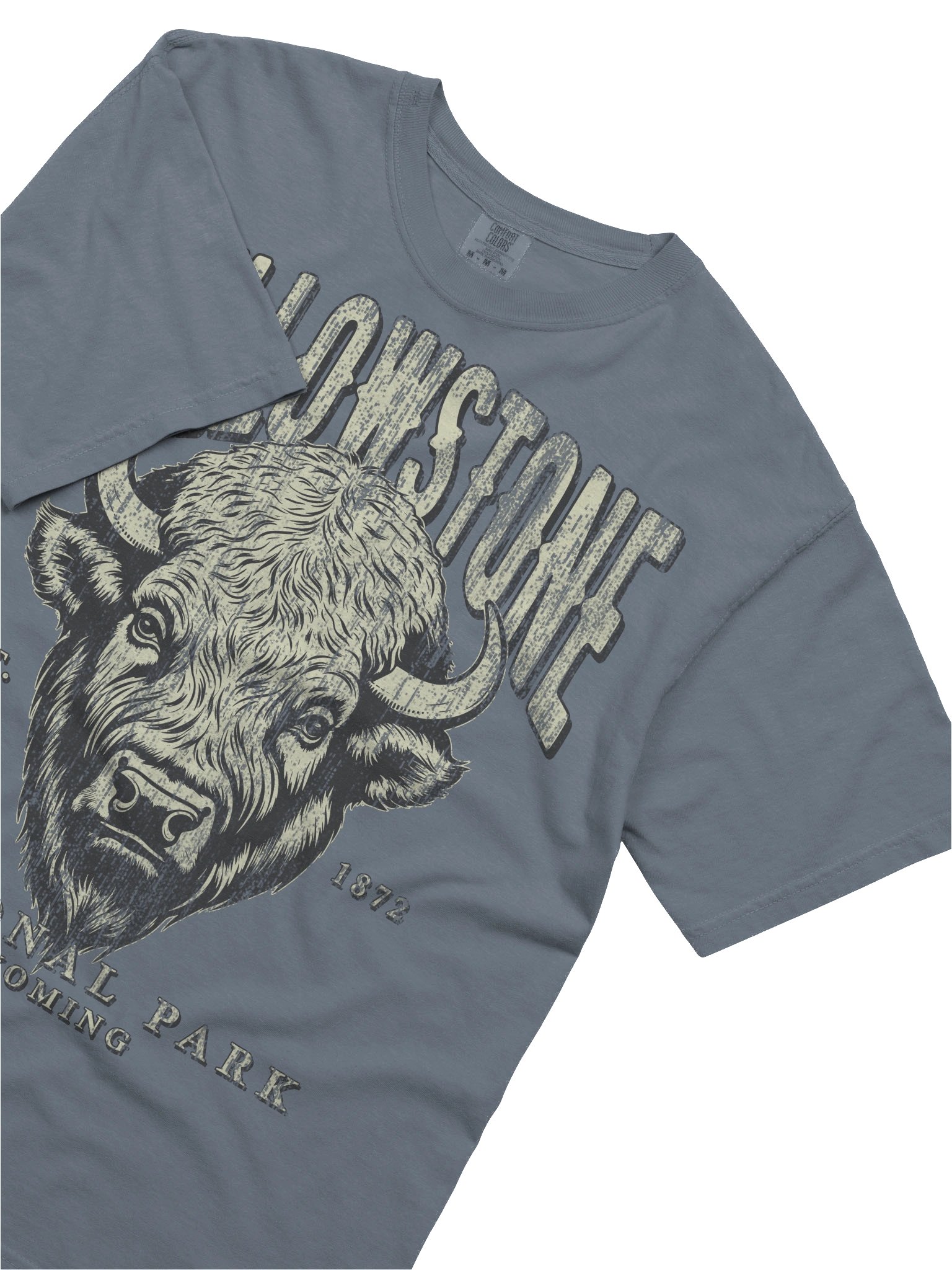 Yellowstone National Park Shirt – Vintage Bison Graphic Tee Wyoming product image (5)