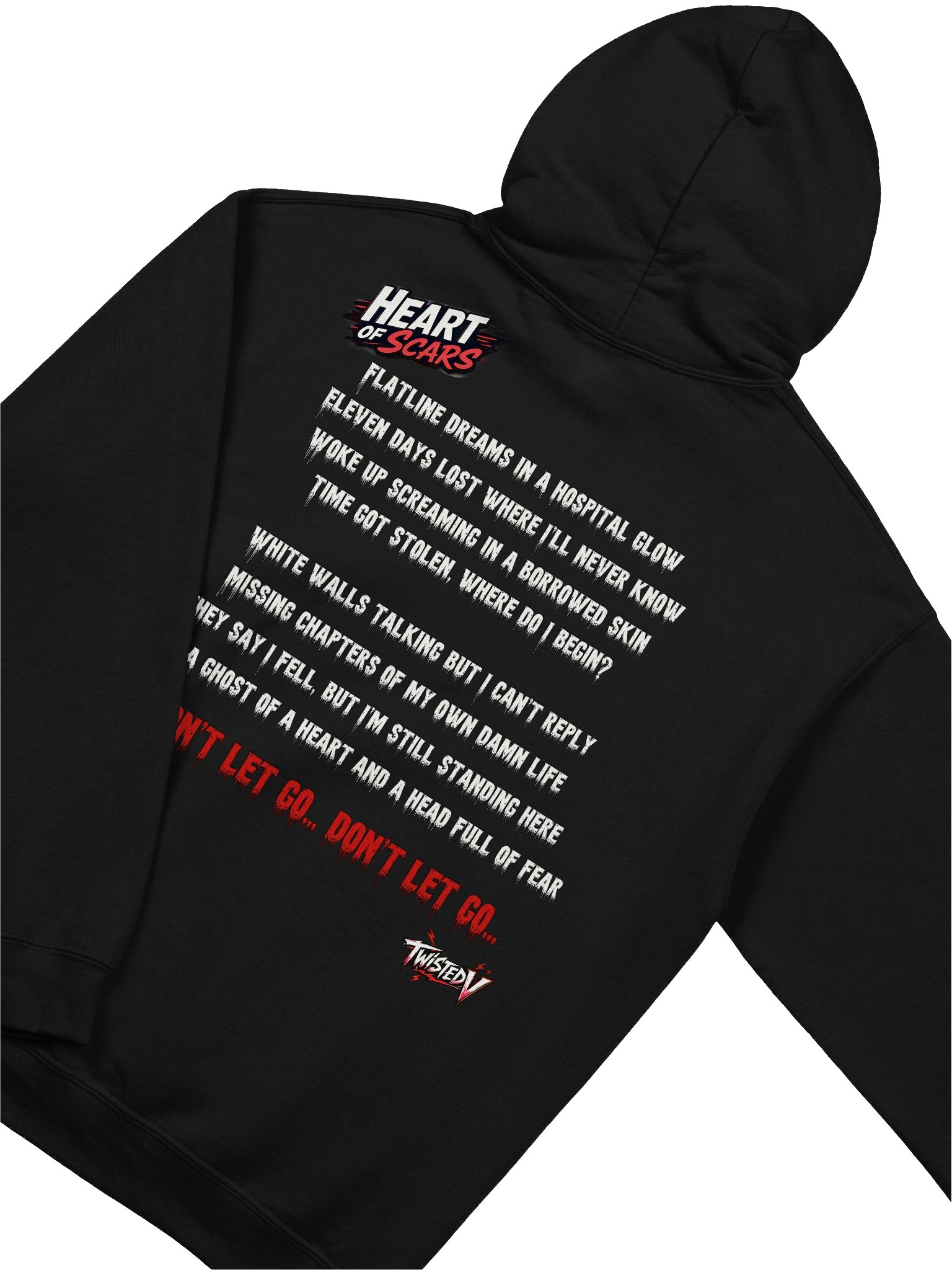 Heart of Scars Hoodie with Lyrics by Twisted V product image (2)