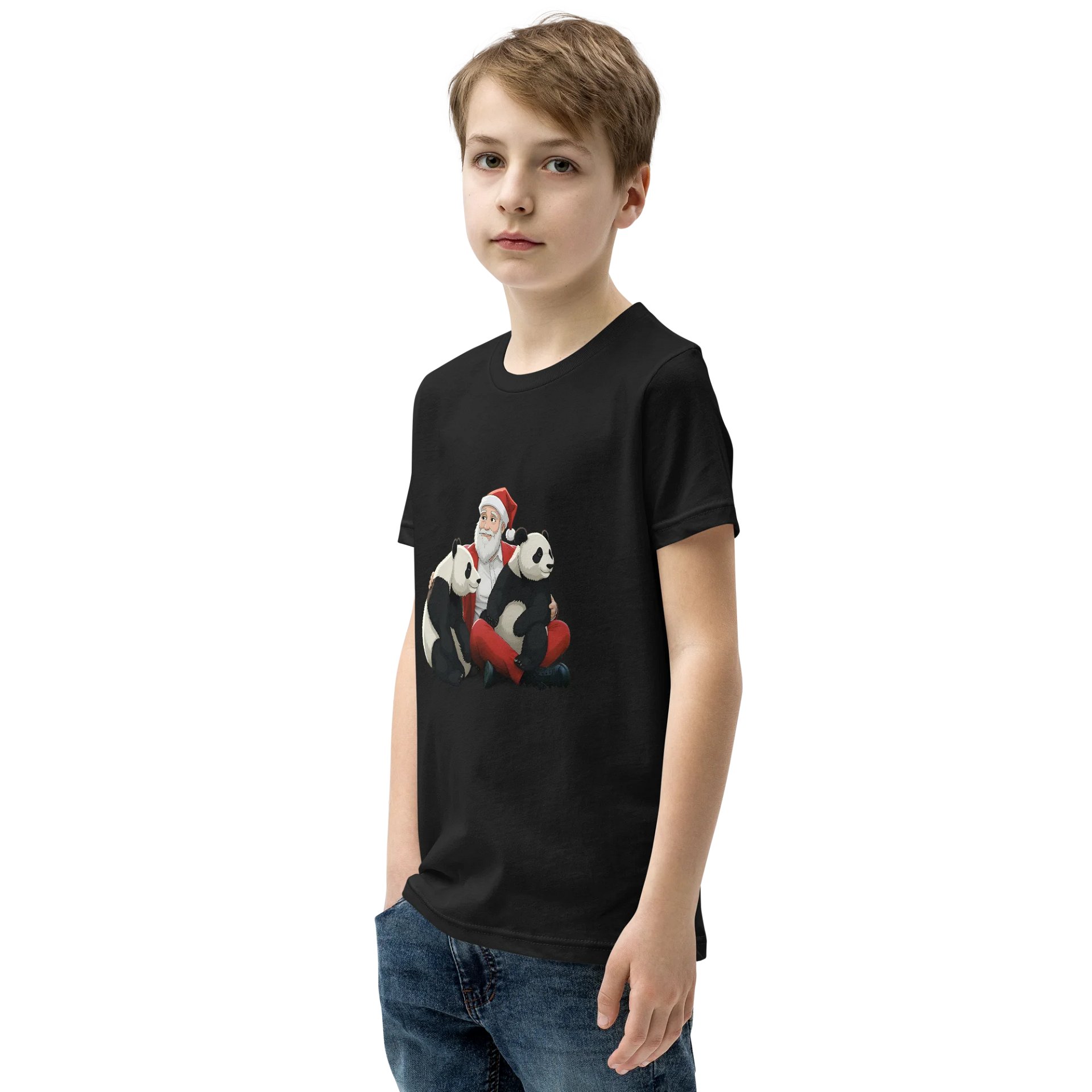 kids panda christmas shirt product image (10)