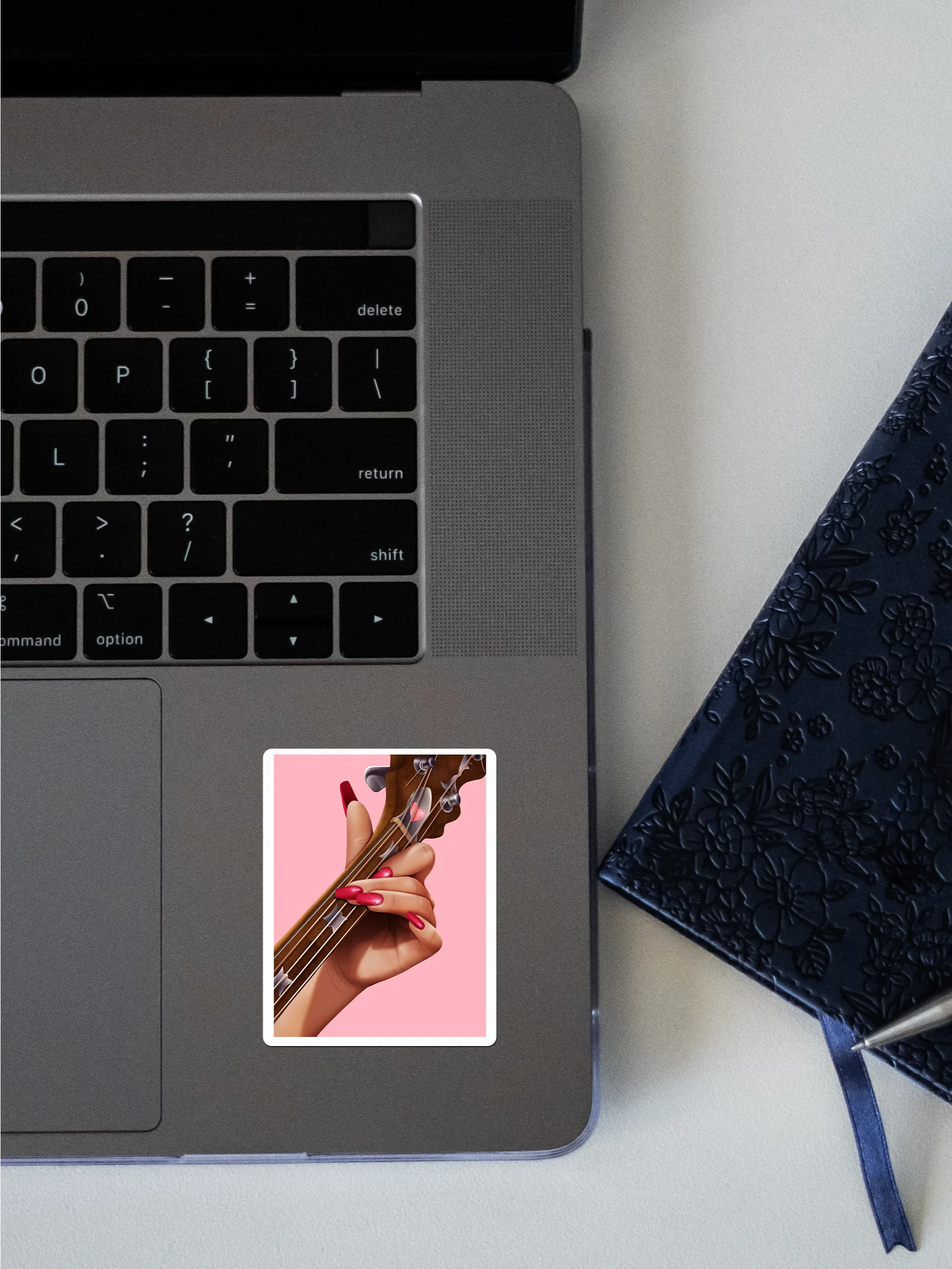 Glittery Strings Die-Cut Sticker product image (1)