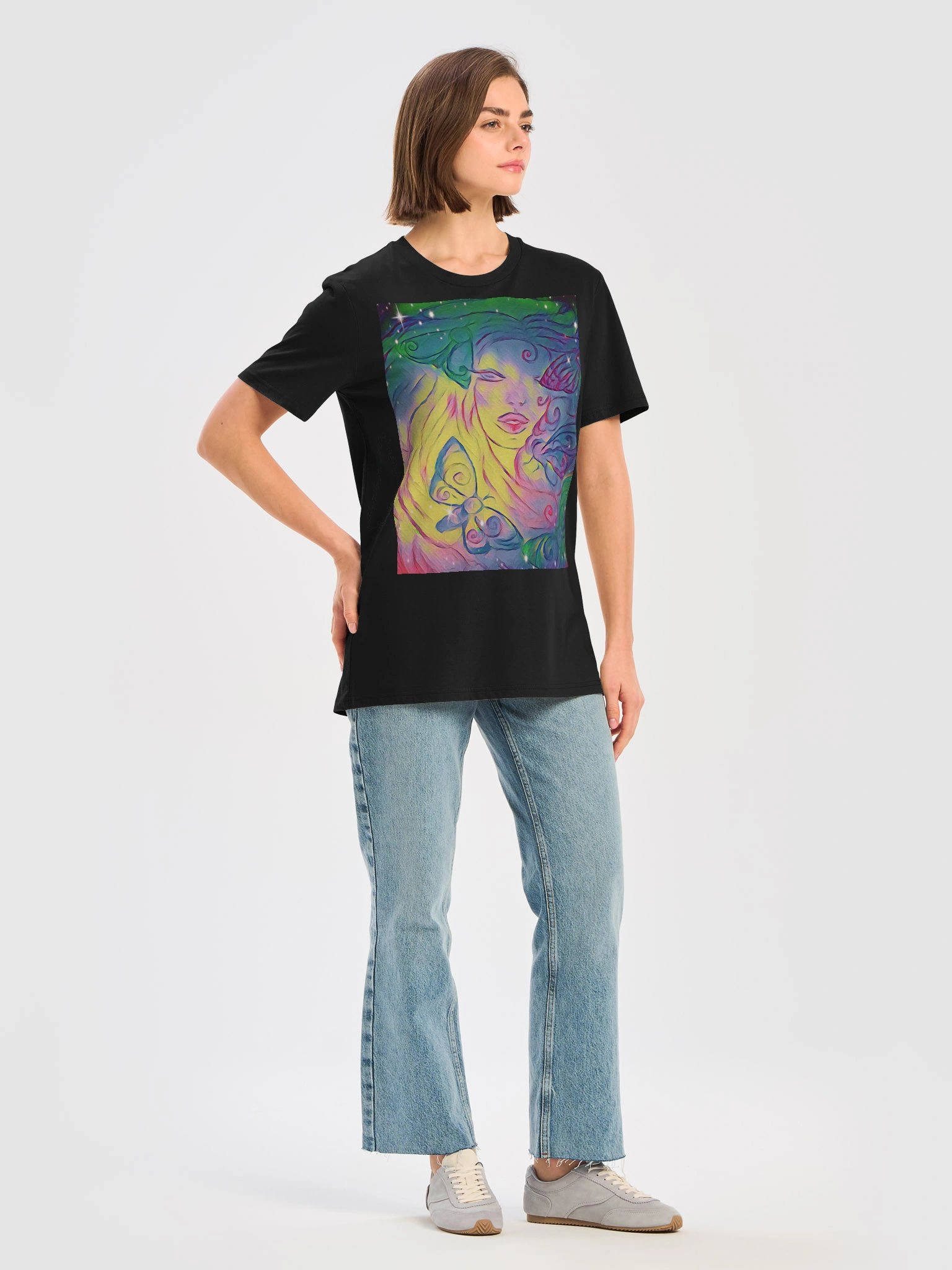 Aleia Radiant Rainbow Moth Organic Lightweight Tee product image (11)