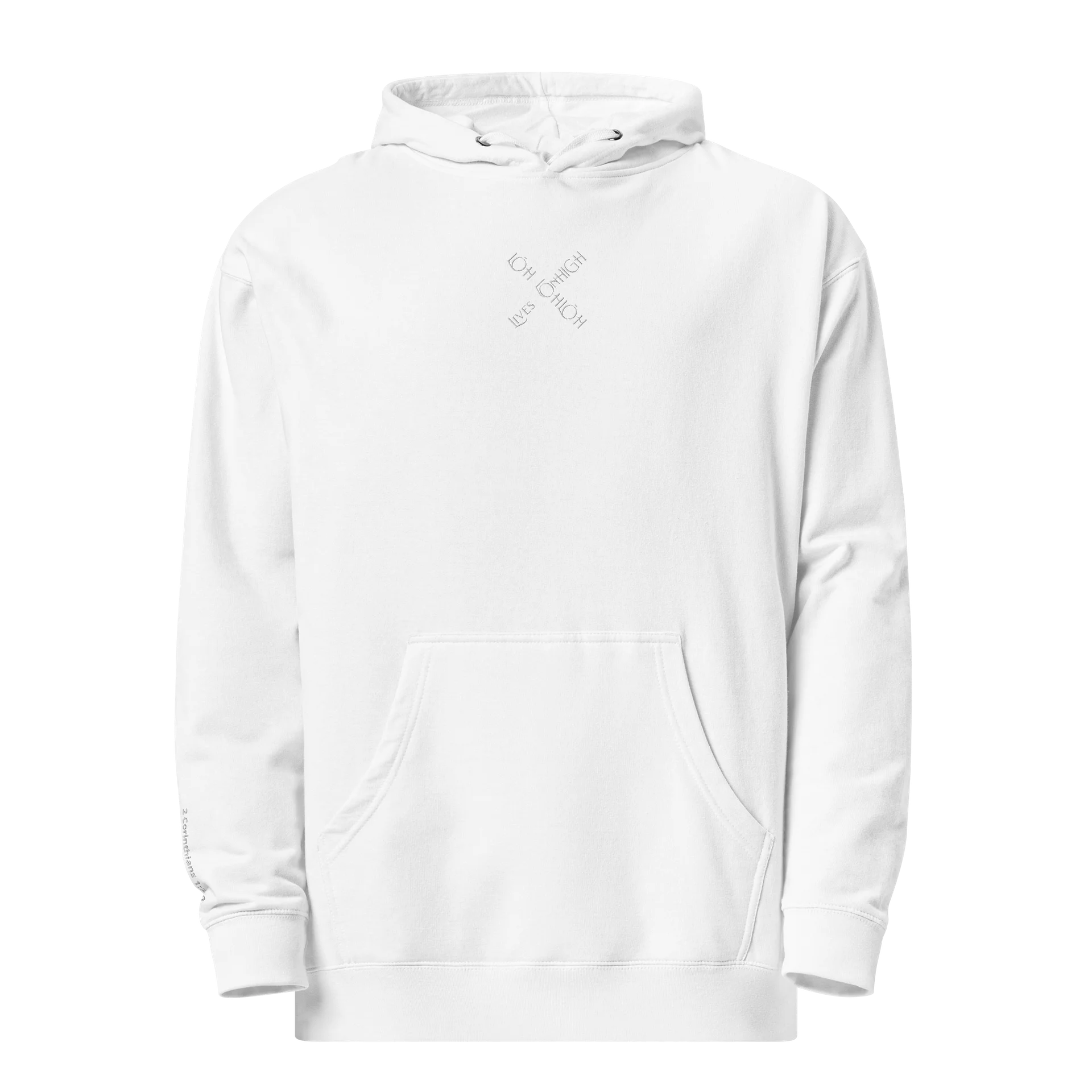 The Lives On HIGH | YTG STEALTH | UNISEX Hoodie | White product image (3)
