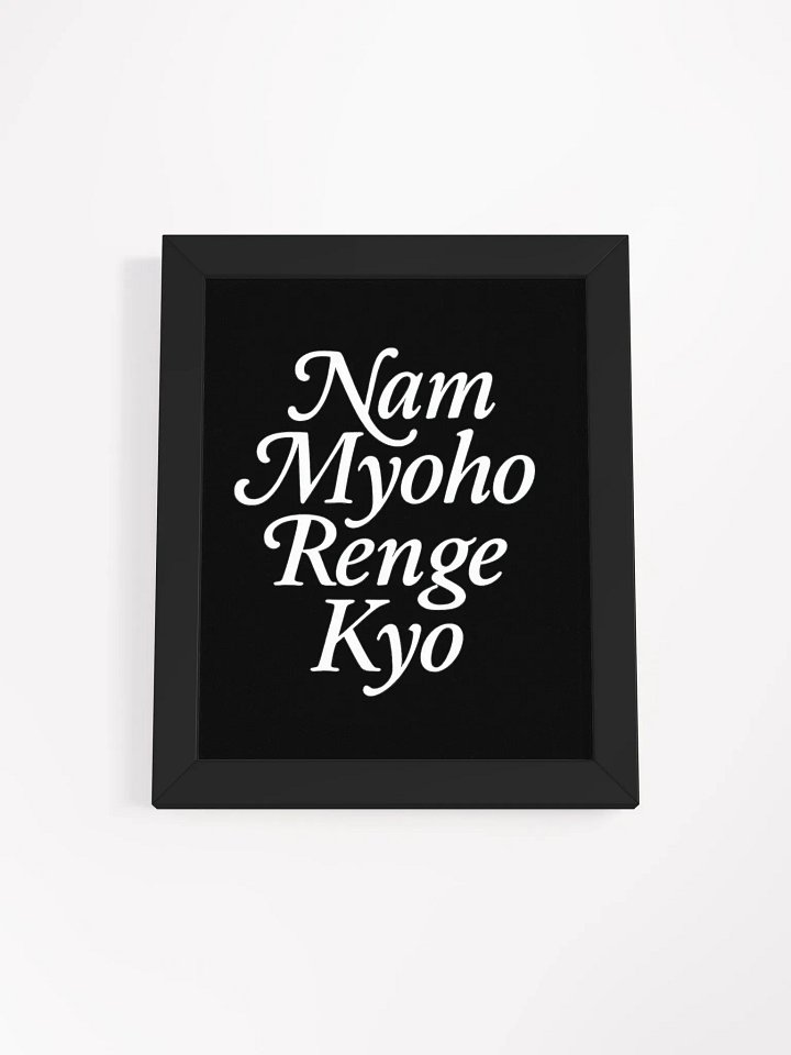 Framed Nam-Myoho-Renge-Kyo Poster – Inspire Your Space with the Mystic Law product image (1)
