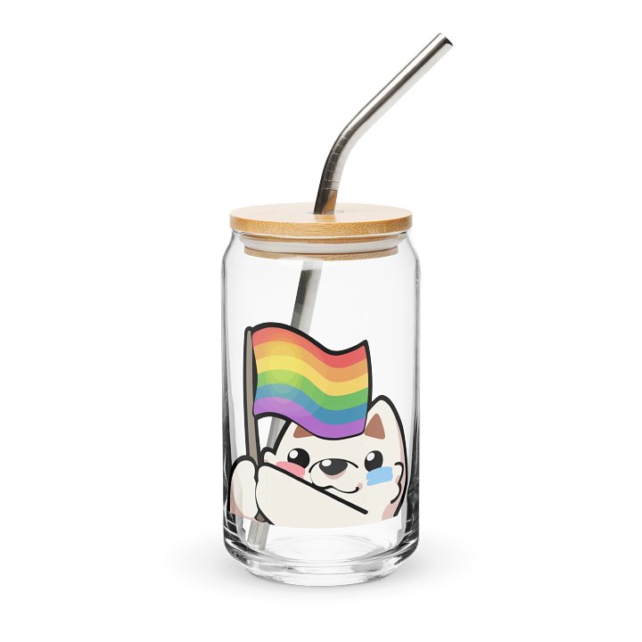 Rainbow Pride Glass Cup product image (1)