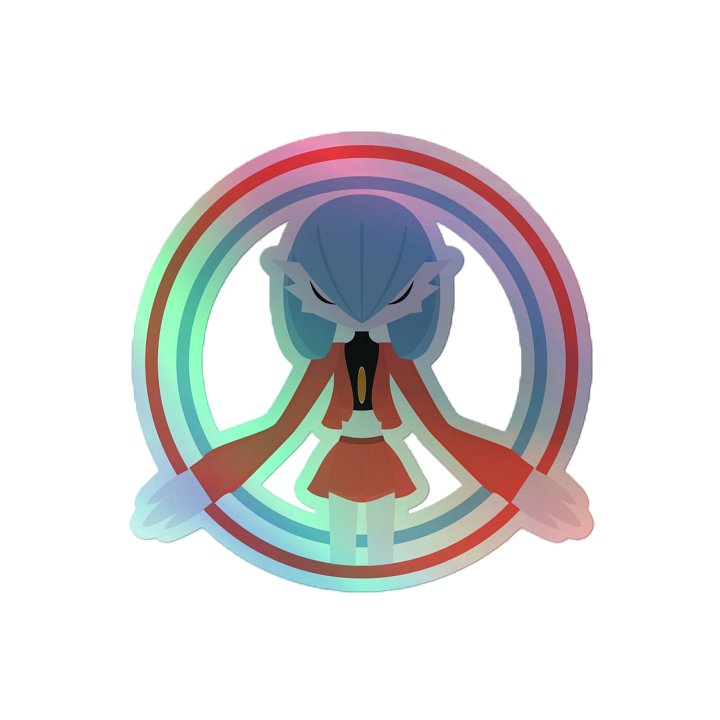 Helia (Lea) Illustration Holographic Sticker product image (2)