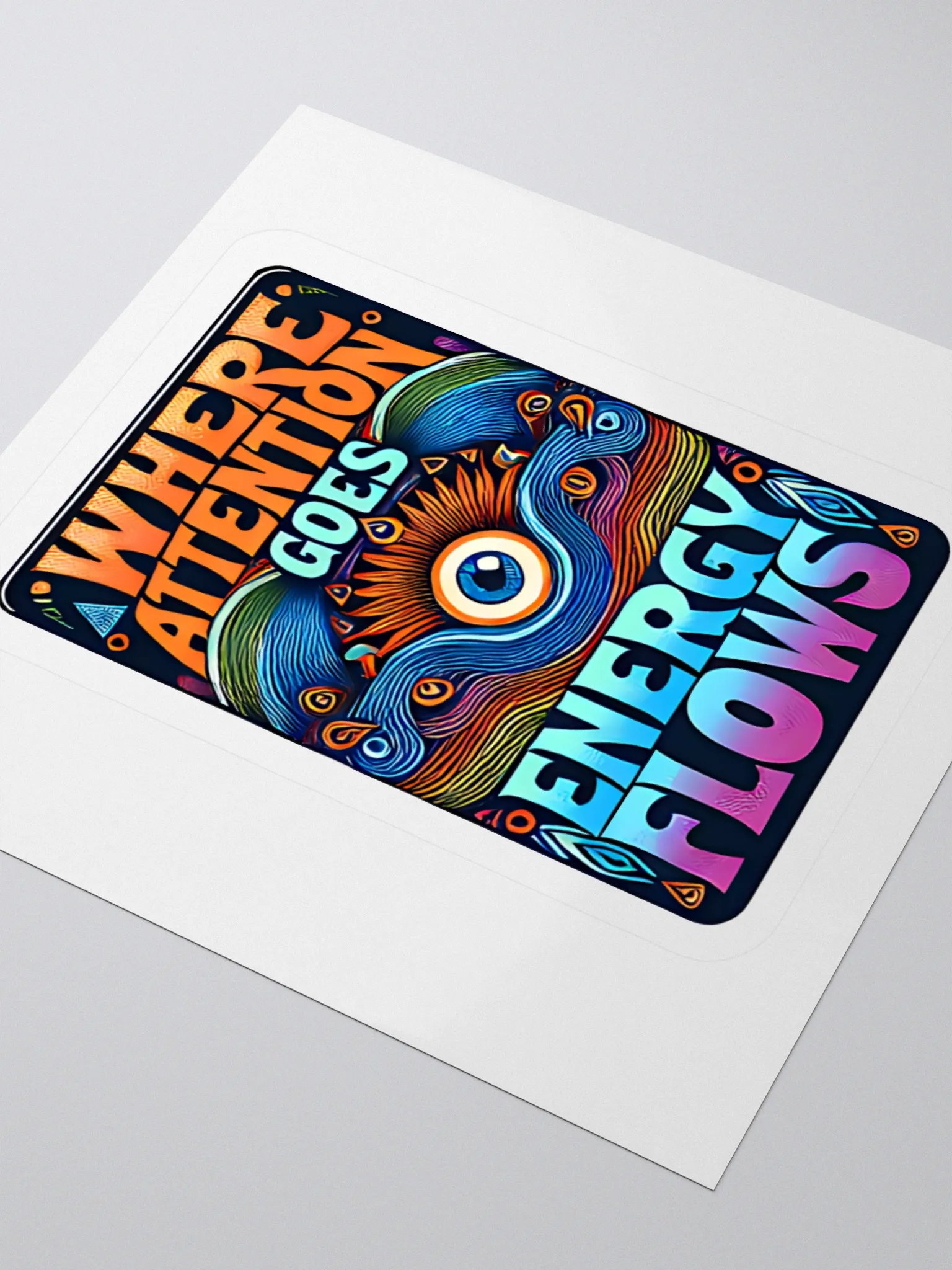 Energy Flows Kiss Cut Sticker product image (9)