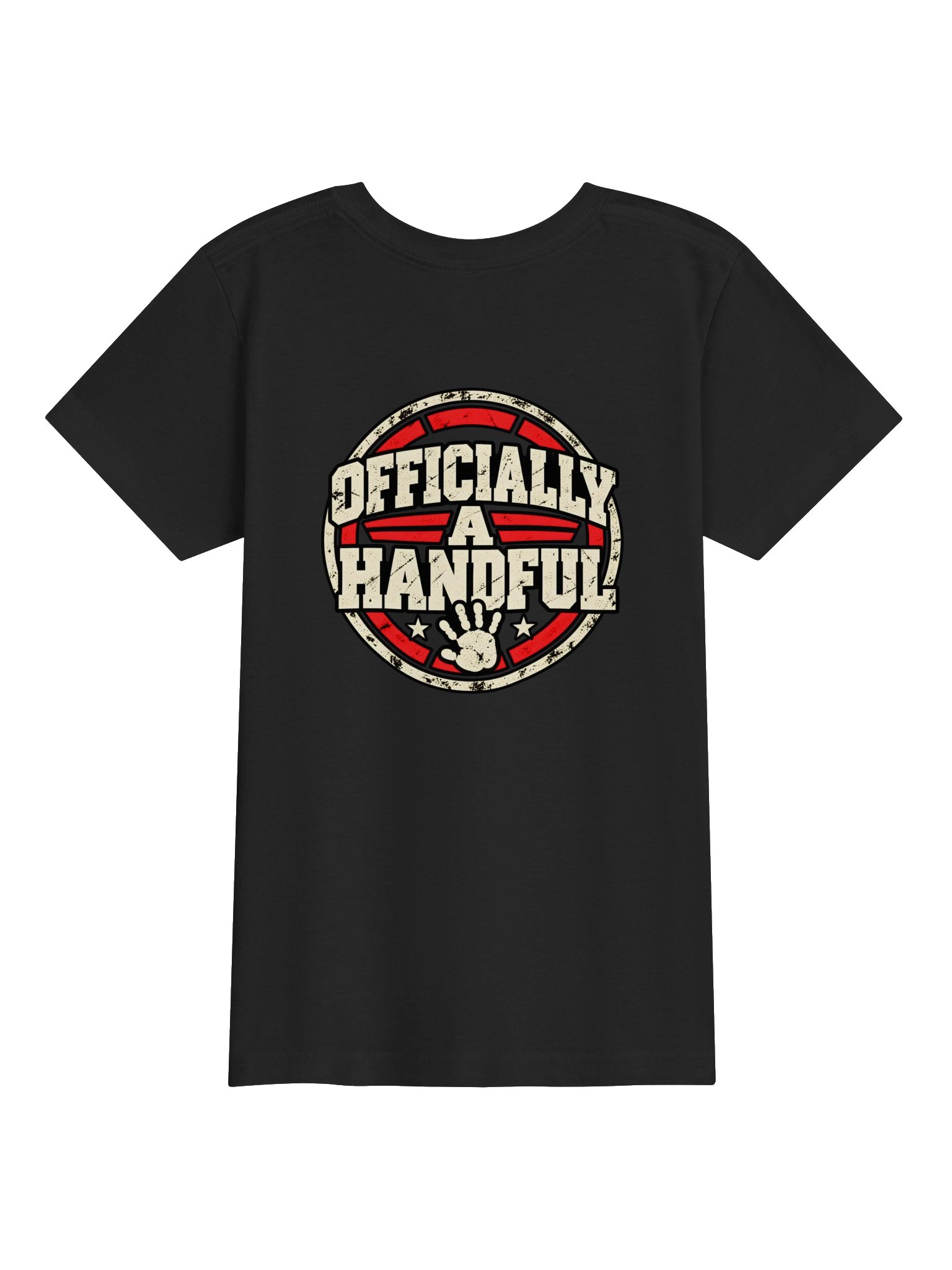 Officially a Handful Kids T-Shirt | Funny 5th Birthday Shirt | E.P.U. ASSET Collection product image (2)