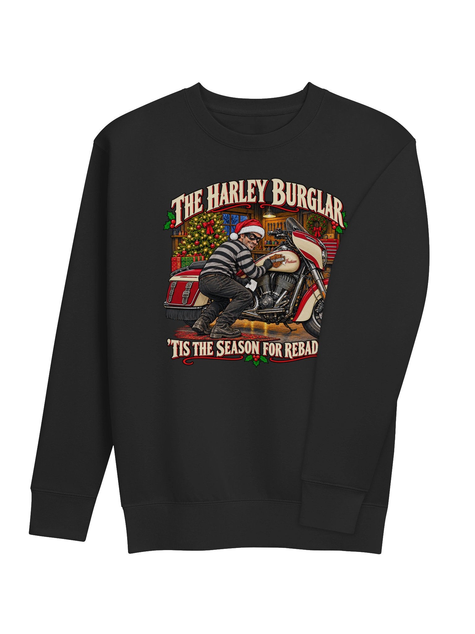The Harley Burglar | House Divided Christmas Crewneck Sweatshirt product image (4)