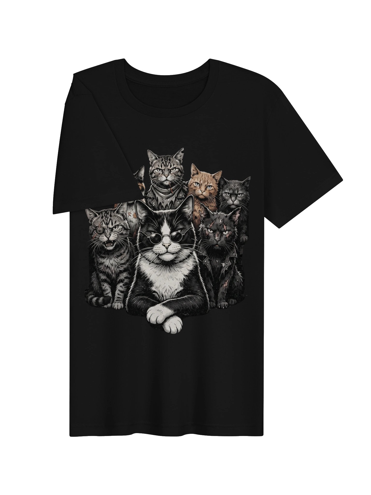 Funny Gangster Cat Shirt, Meme Cats Graphic Tee, Vintage Cat Lover Shirt, Funny Cat Meme Tee, Edgy Cat Shirt, Cat Dad Gift, Cat Mom Shirt product image (3)