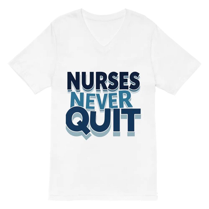 NURSES NEVER QUIT V-Neck Tee product image (6)