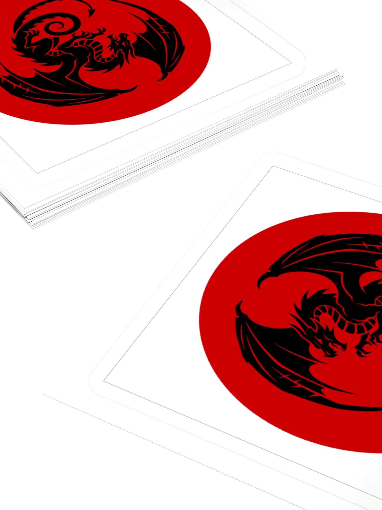 A dragon mid-flight, captured in a single powerful silhouette. product image (4)