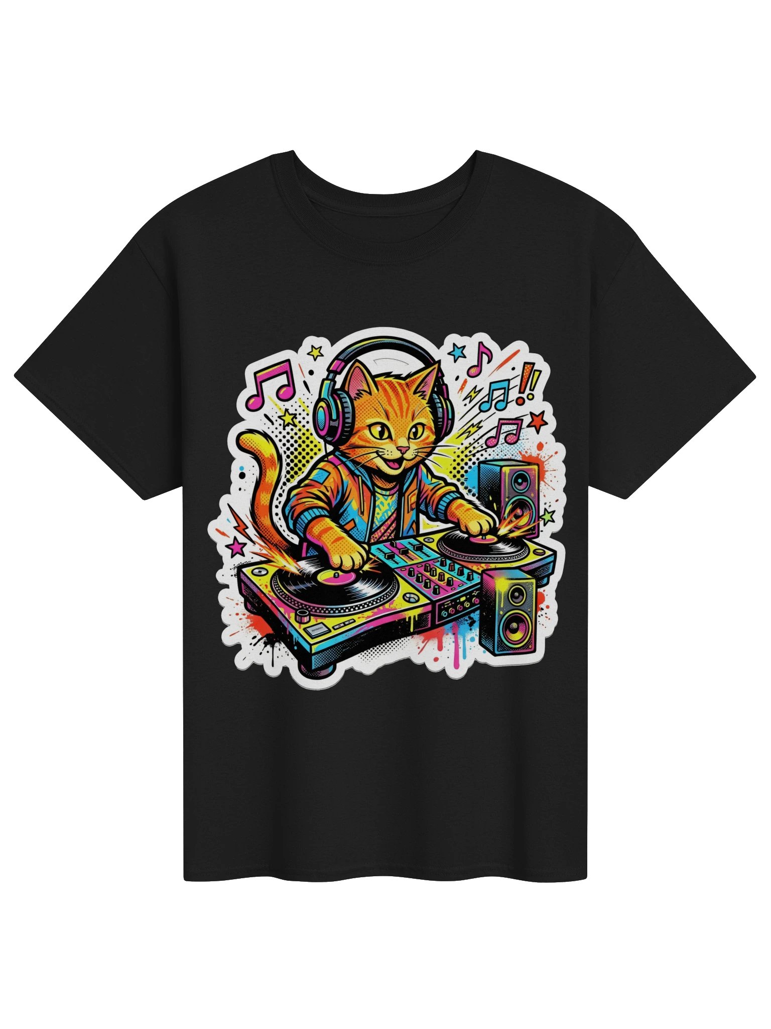 DJ Orange Cat Tee product image (1)