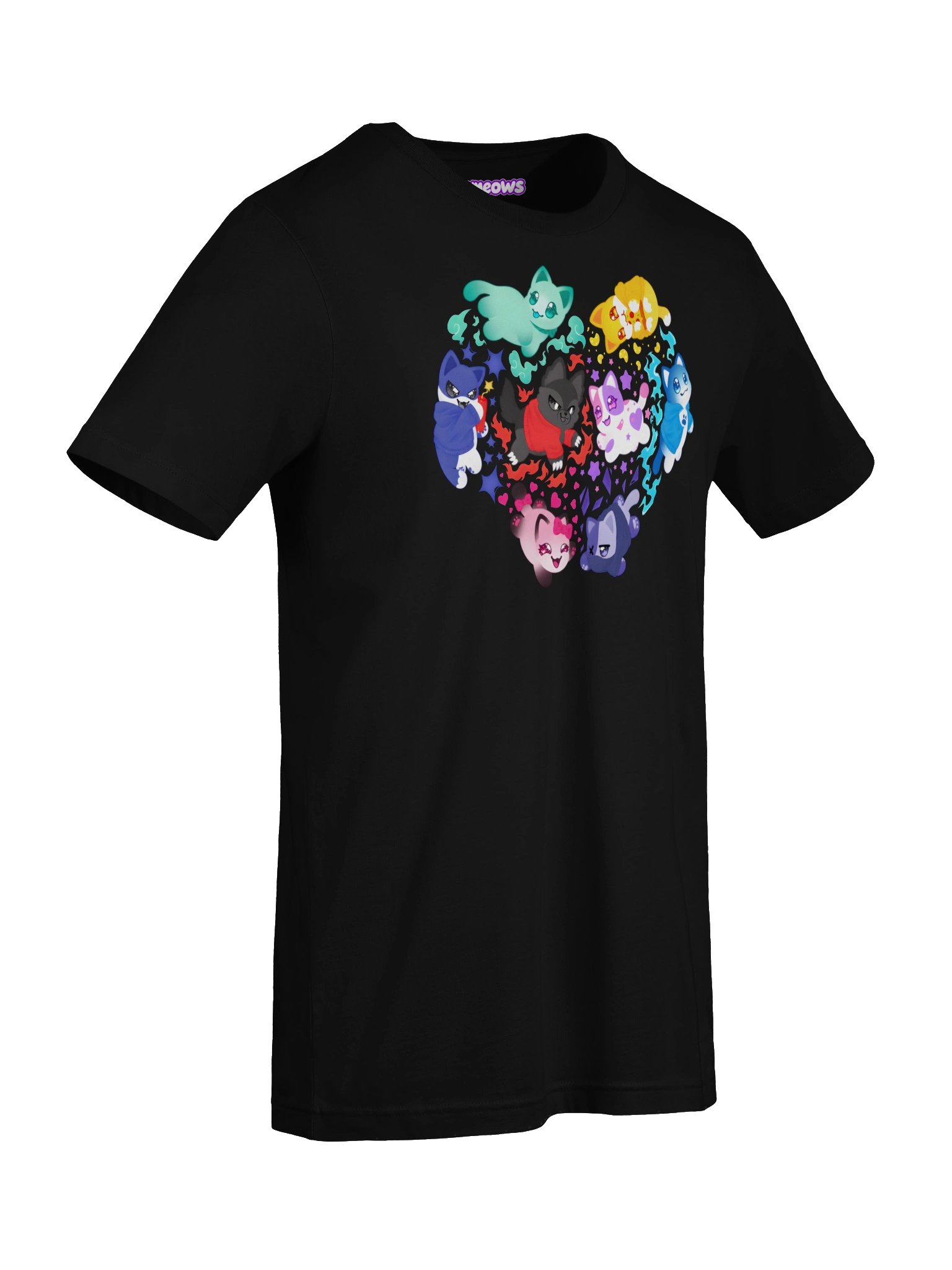Meemeows Cat T-Shirt – Colorful Kawaii Fantasy Cats product image (7)