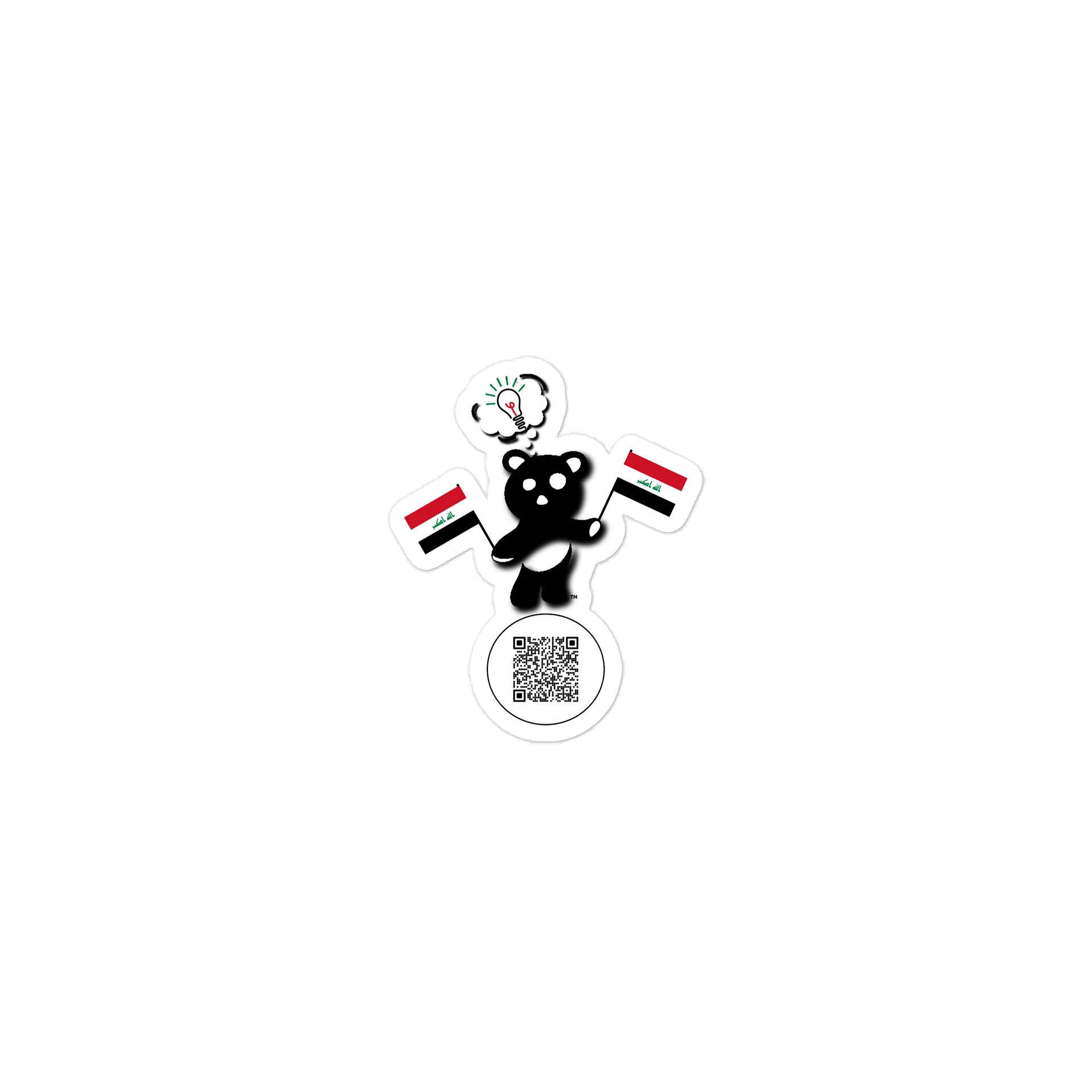 Iraq — Country Bear Sticker | BehrBrained Media product image (1)