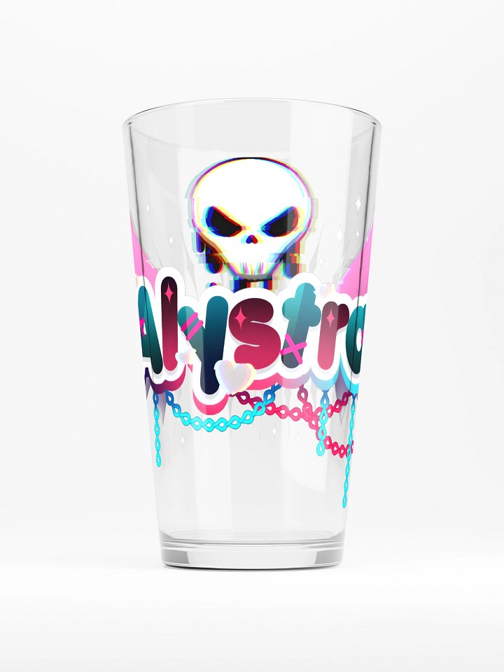 Alystra Glitch Logo Pint Glass product image (1)