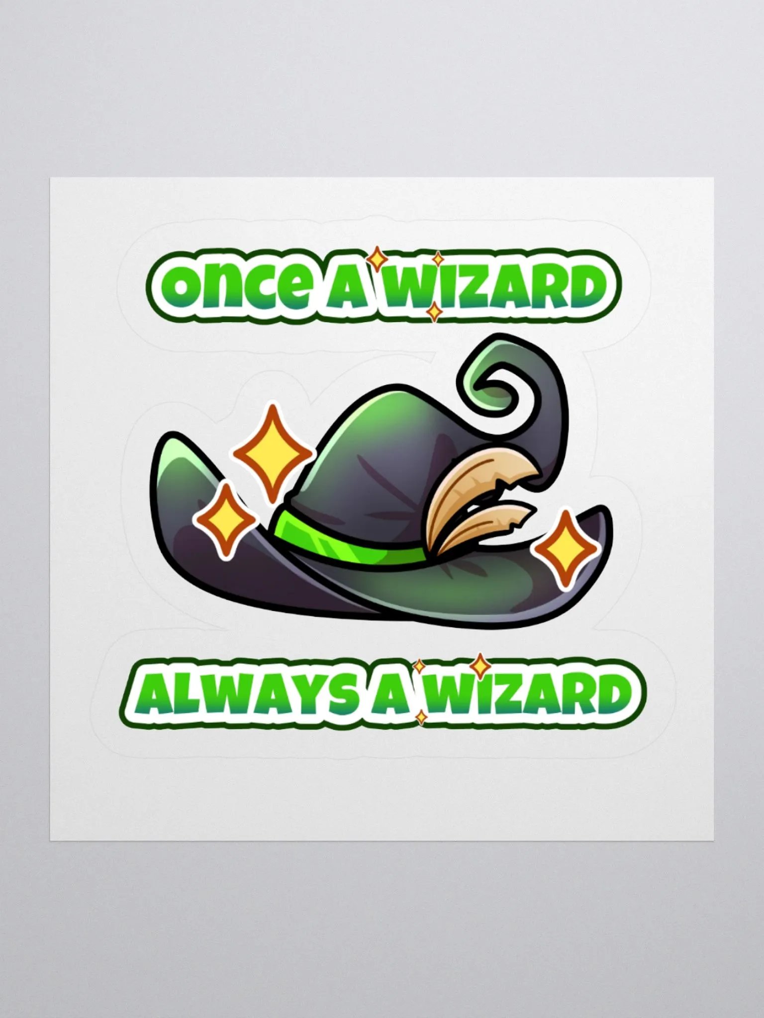Once a Wizard, Always a Wizard Kiss Cut Stickers product image (2)
