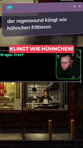 Klingt dieser Regen wie FRITTIERTES HÄHNCHEN?! 🍗🌧️ 

In Unavowed prasselt der Regen und der Chat behauptet: „Das klingt wie f...