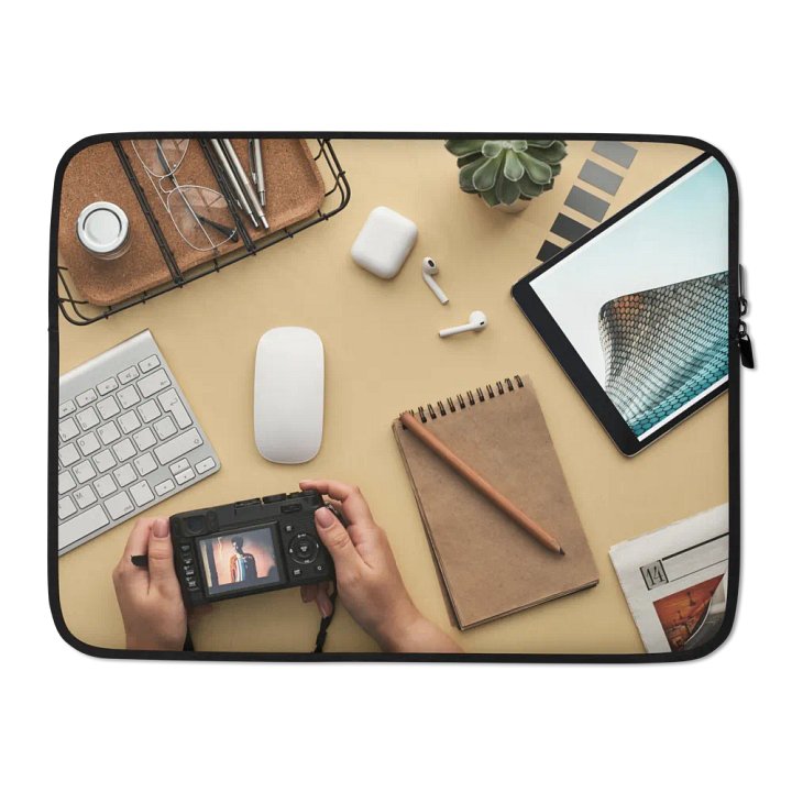 Geometric City Laptop Sleeve - Stylish Protection for Your Laptop with Modern Design product image (2)