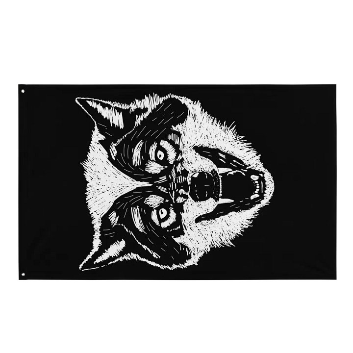 Wolf hanging flag product image (1)
