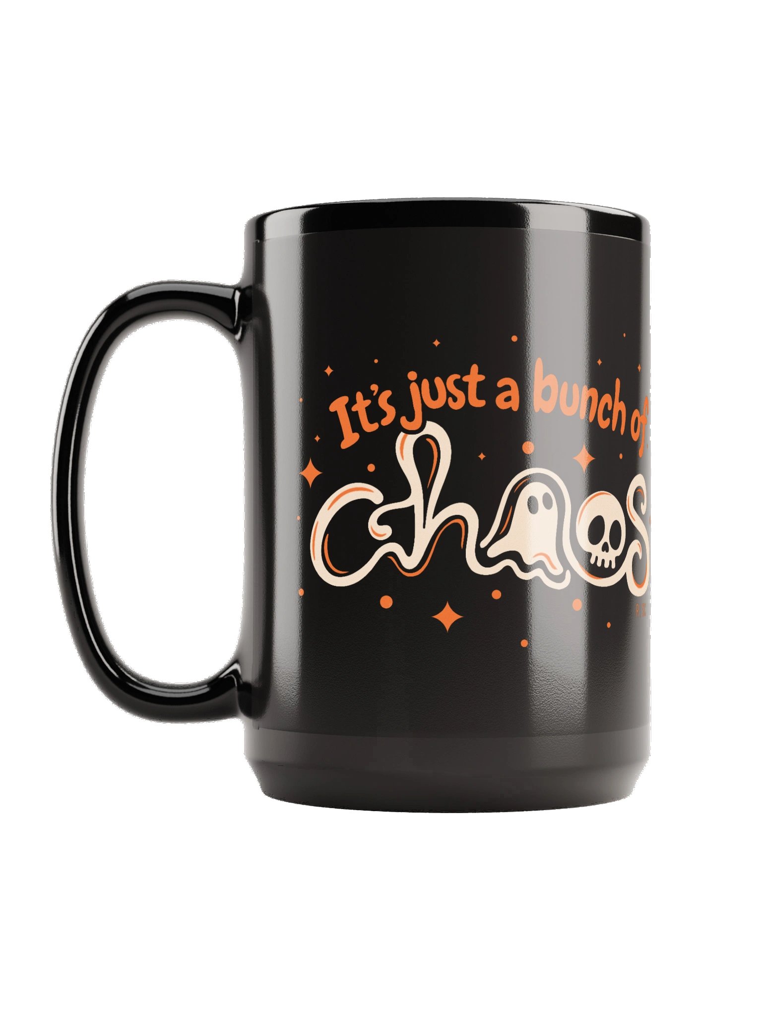 It's Just a Bunch of Chaos Black Mug product image (1)