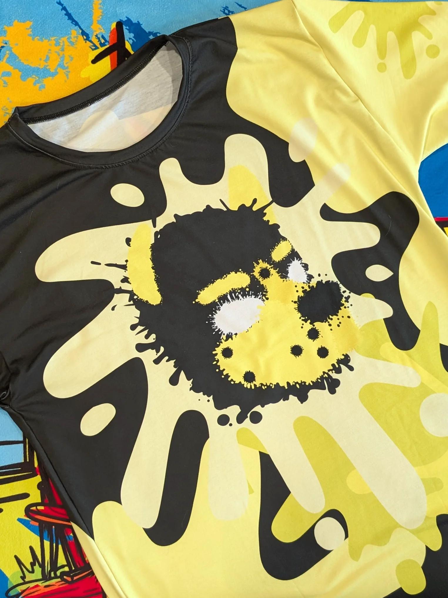Chaos Splatter Shirt - Yellow product image (6)