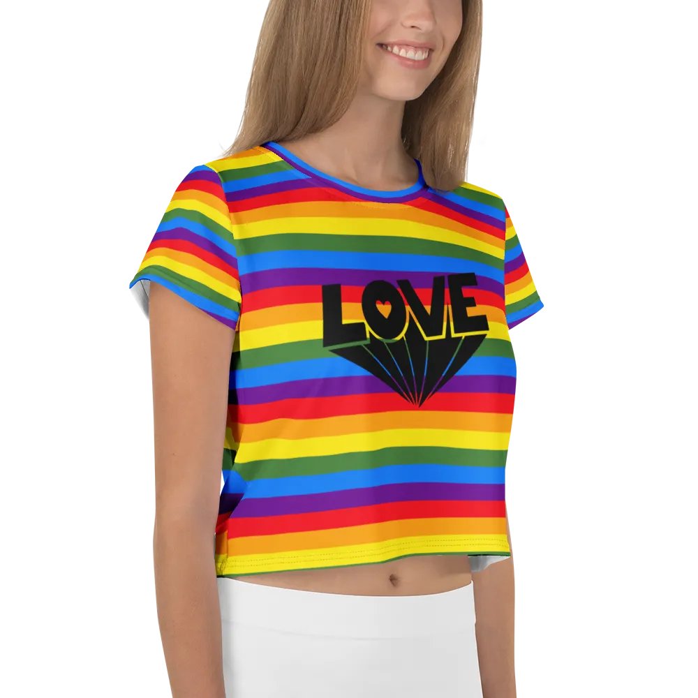 Love Diamond All-Over Crop Tee product image (4)