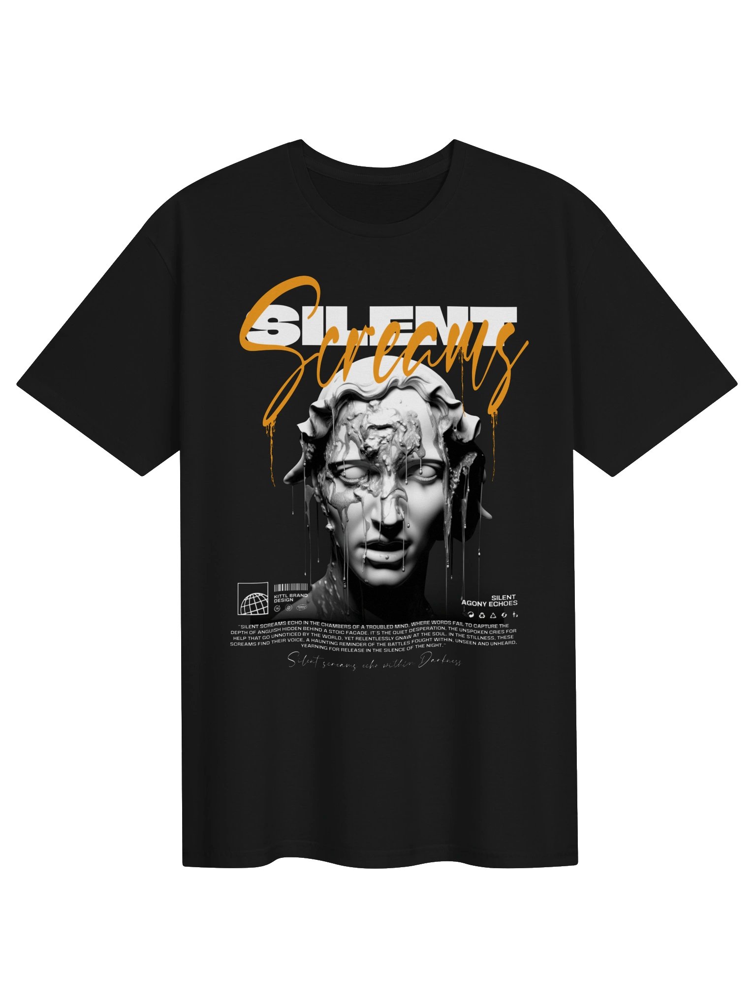Silent Screams Statue Graphic Unisex Softstyle T-Shirt product image (1)