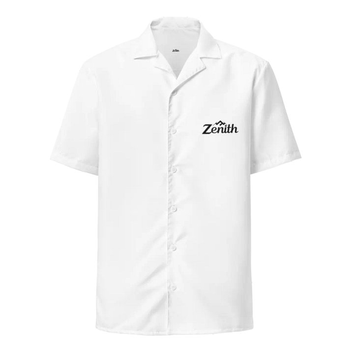 Zenith Unisex White Hawaiian Shirt - UPF50+ Sun Protection product image (2)