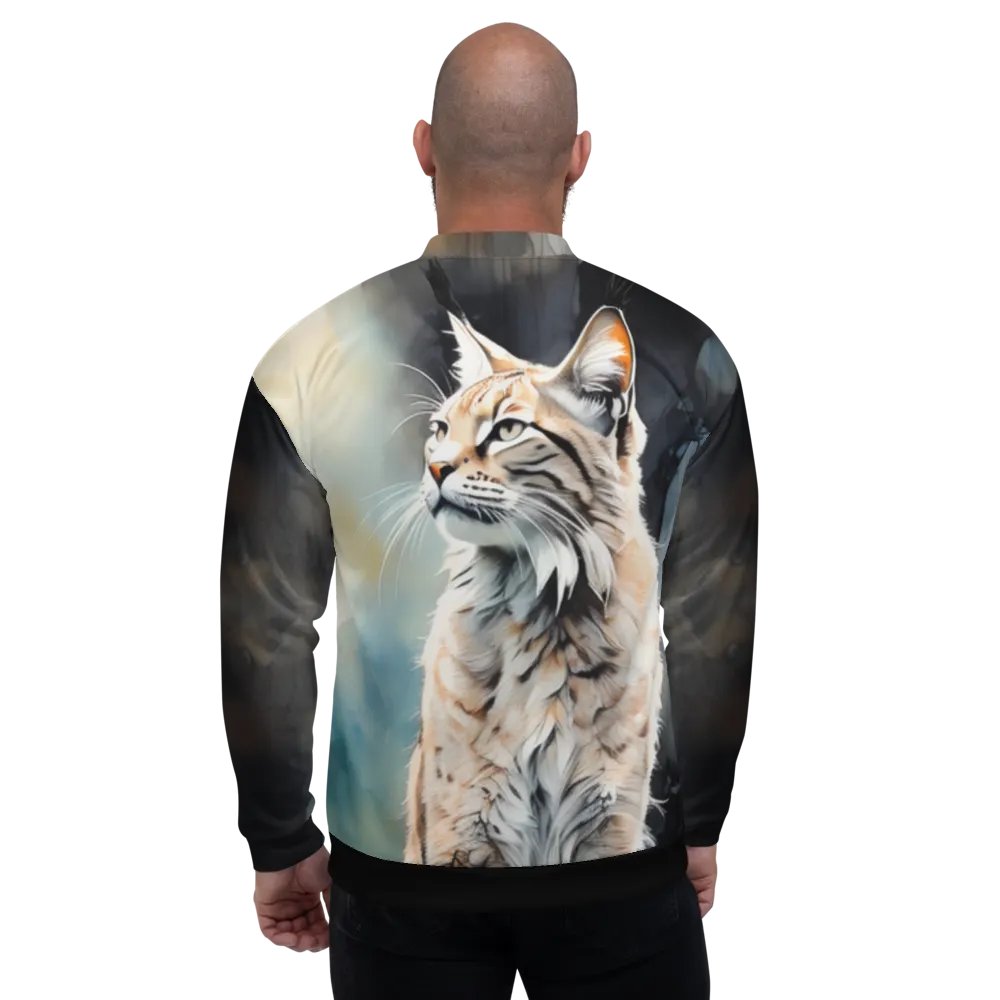 All-Over Print Bomber Jacket by Sublicolor 144/Lynx Big Cat product image (1)