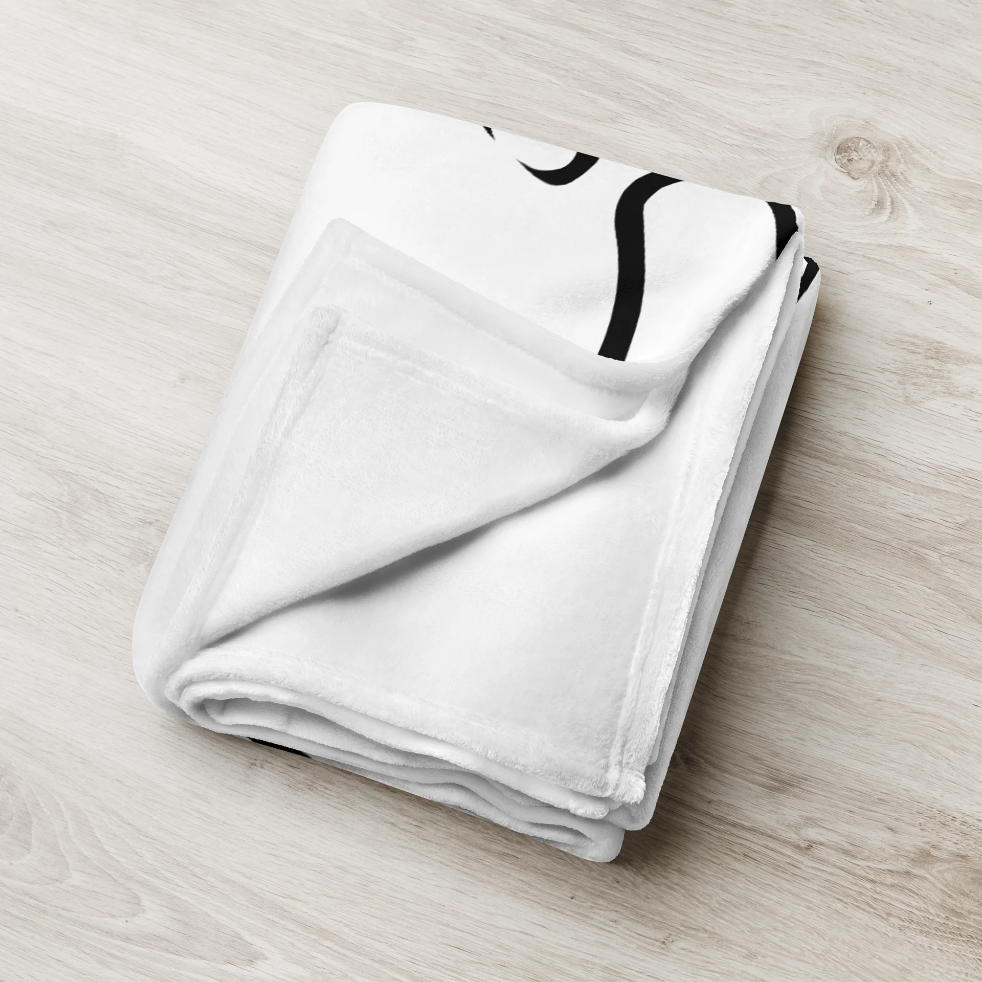 Fairy Silhouette Full Moon Throw – Black & White Celestial Blanket | Mystic Moon Marketplace product image (8)