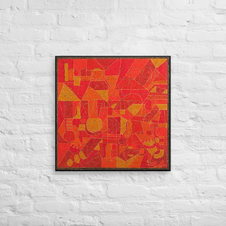 Boondoggled and Blabbering/Higgedly Piggledy on Canvas (32" x 32") with black border product image (2)