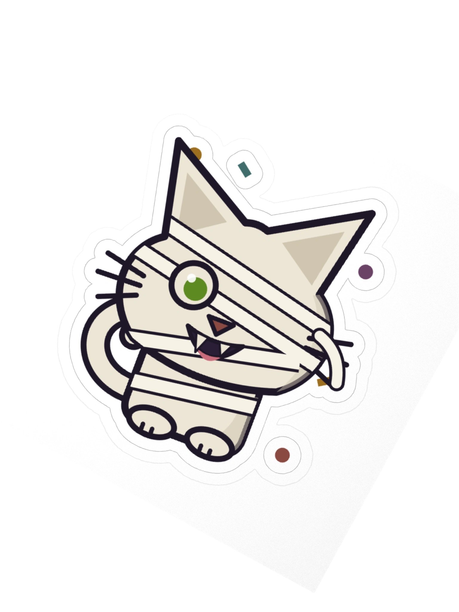 Anniversary Mummy Zombie Cat Laptop Sticker product image (5)