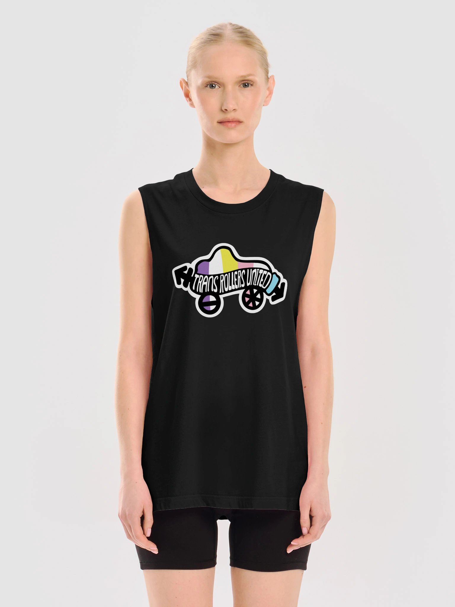 Trans Rollers United Retro Skate Logo Tank product image (3)