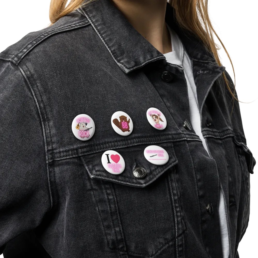 Flutifull Emoji Pin Button Set product image (17)