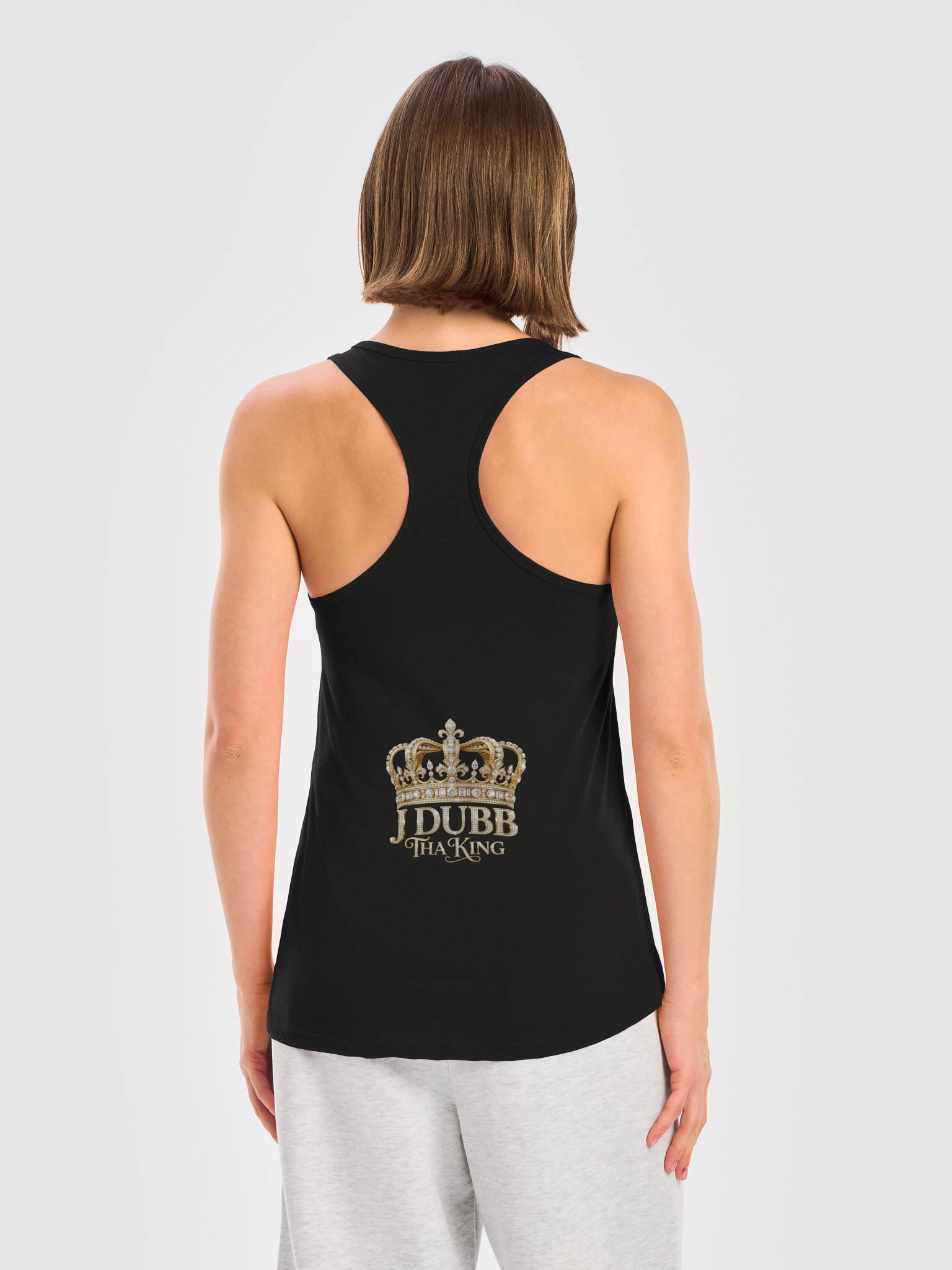 J Dubb Tha King Women's Racerback Tank Top product image (4)