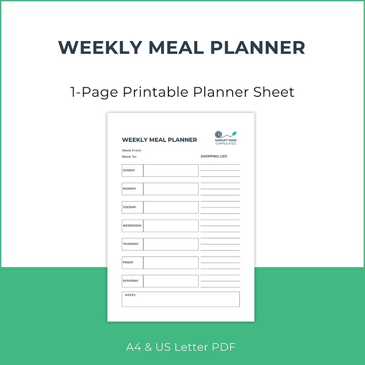 Weekly Meal Planner product image (1)