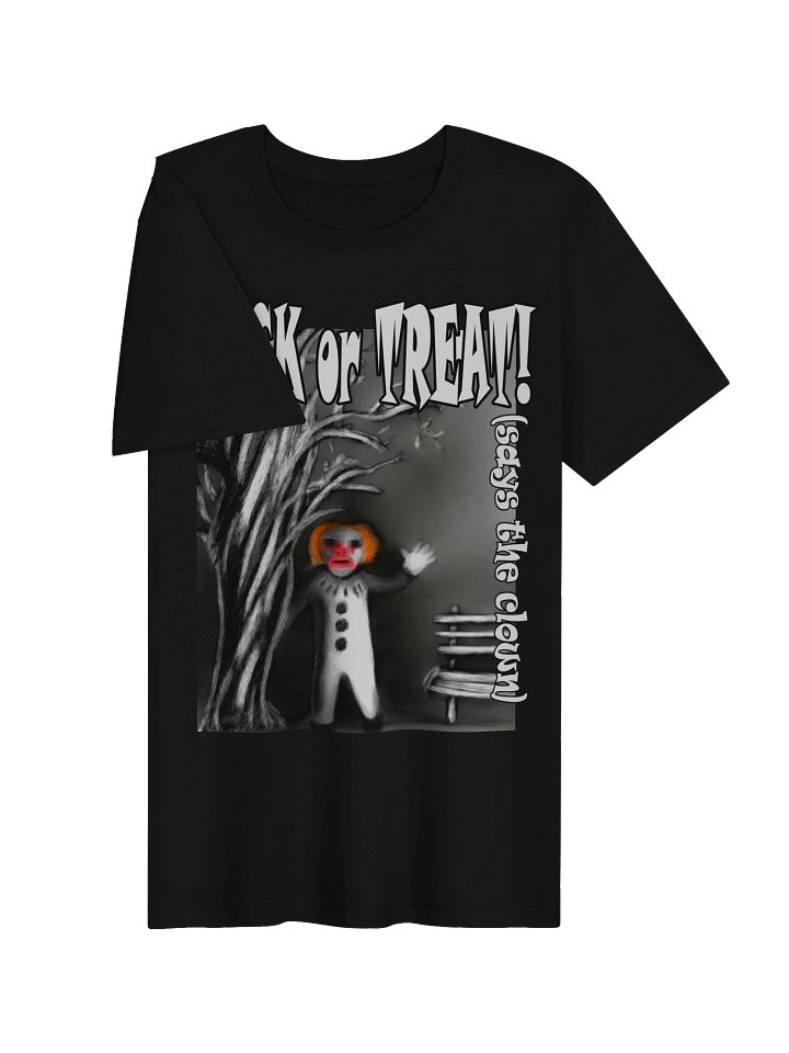 Clown "Trick or Treat" T-Shirt. Women's Bella+Canvas Supersoft T-Shirt product image (2)