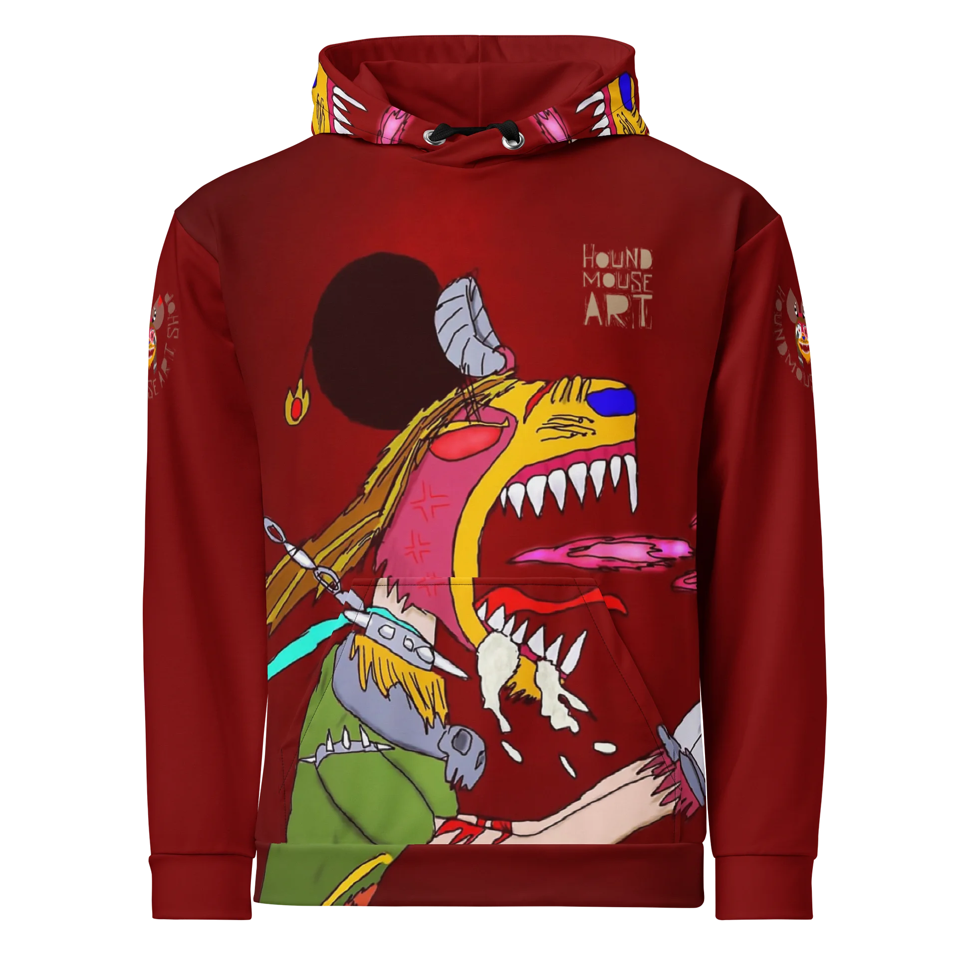 Vintage Houndmouse Unleashed All-Over Hoodie product image (1)