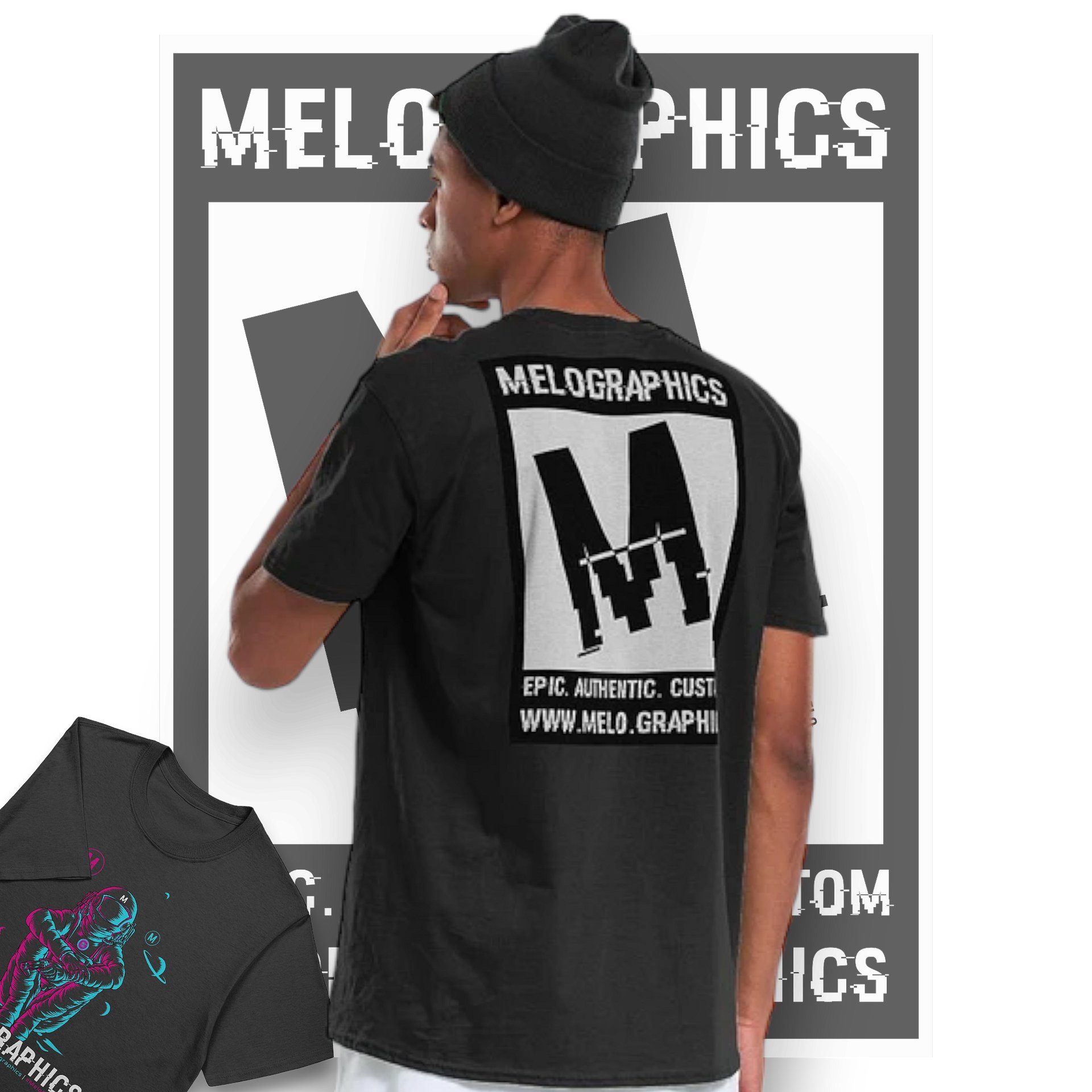 #MeloCrew Vibes: Duotone - Basic T-Shirt | #MadeByMELO product image (1)