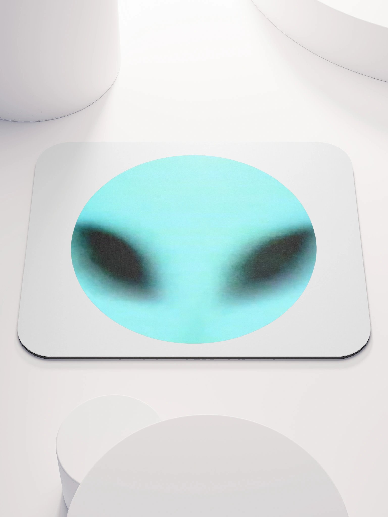 BLUE TWO MOUSE PAD - White | Scole Archive Collection #4 product image (1)