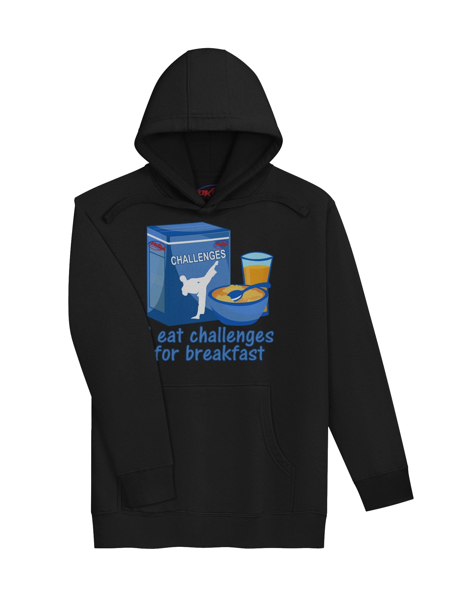 Adult Hoodie: I Eat Challenges For Breakfast product image (3)