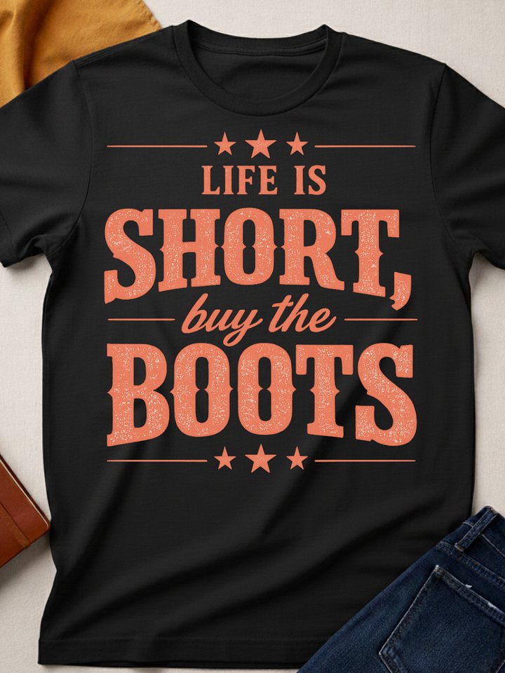 Life is short, buy the boots product image (1)