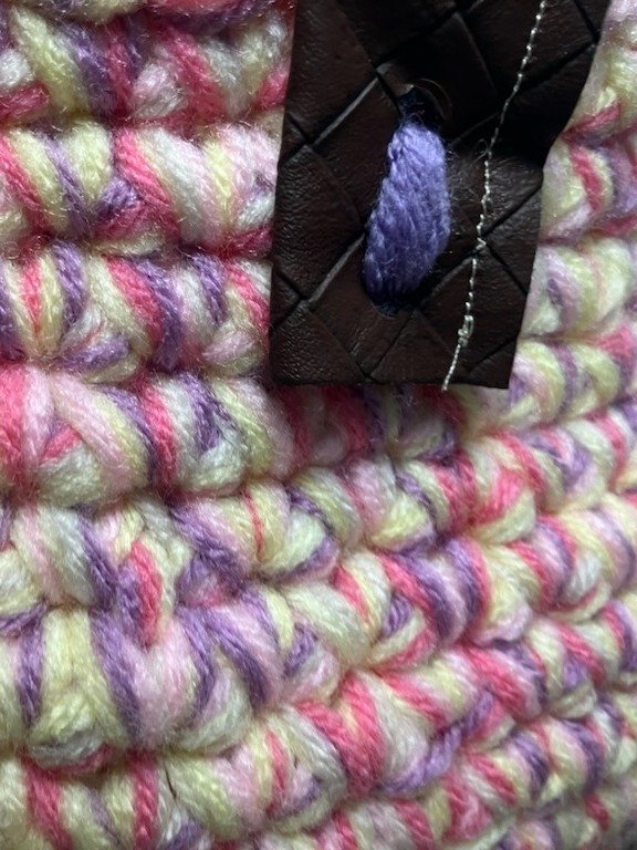 Spring Wildflower - One-of-a-Kind Medium Designer Crochet Basket product image (3)