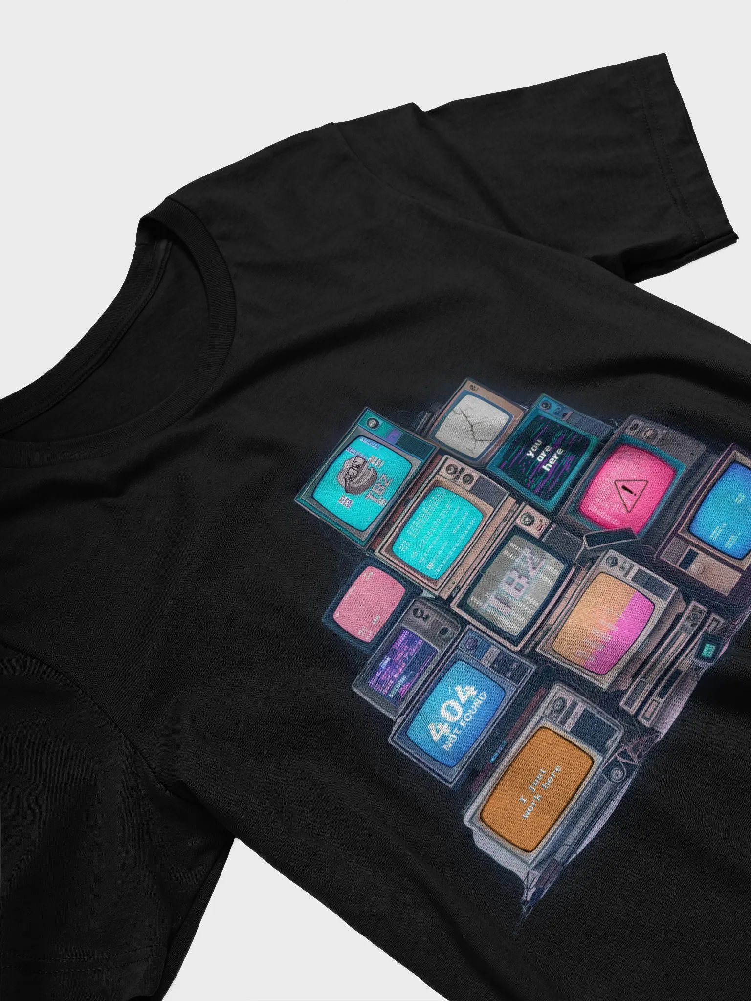 I Just Work Here Glitchcore T-Shirt product image (3)