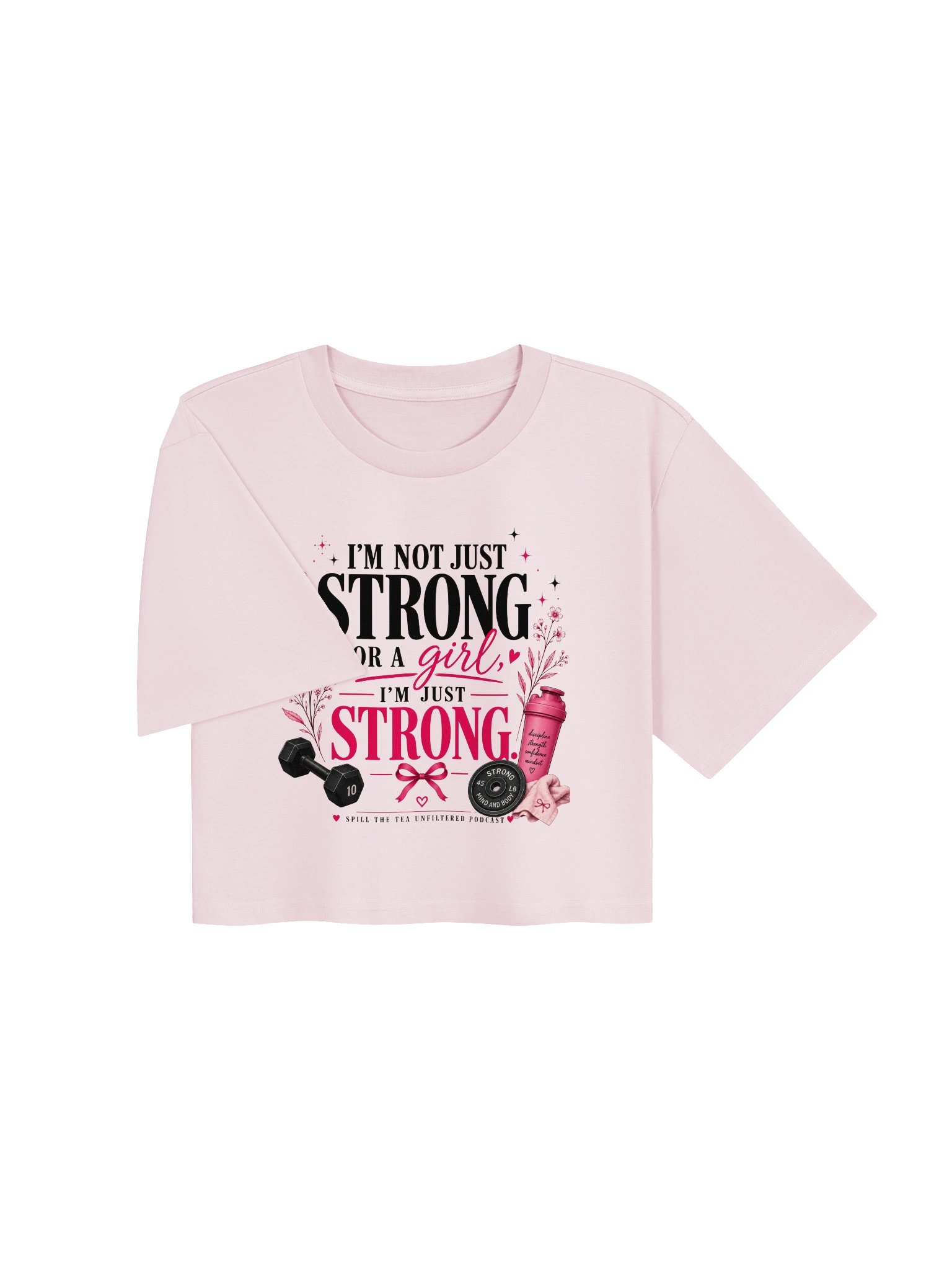Strong for No One, Just Strong Crop Tee product image (7)
