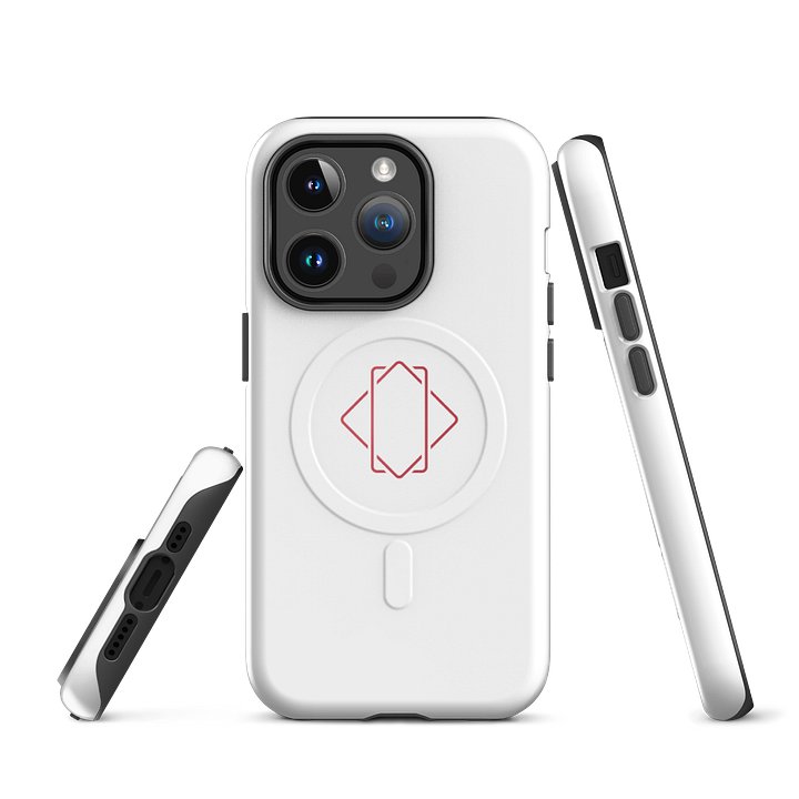 DIMBER Signature MagSafe Case - Minimalist White (Professional & Clear) product image (3)