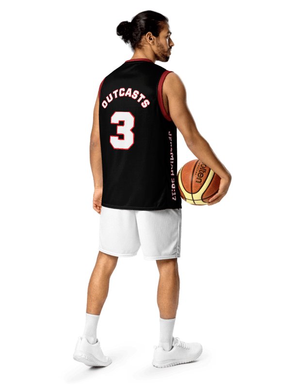 Outcasts Basketball Jersey Red/Black product image (3)
