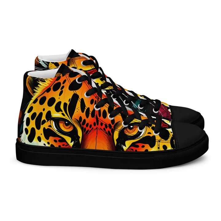 women's retro leopard canvas high tops product image (2)