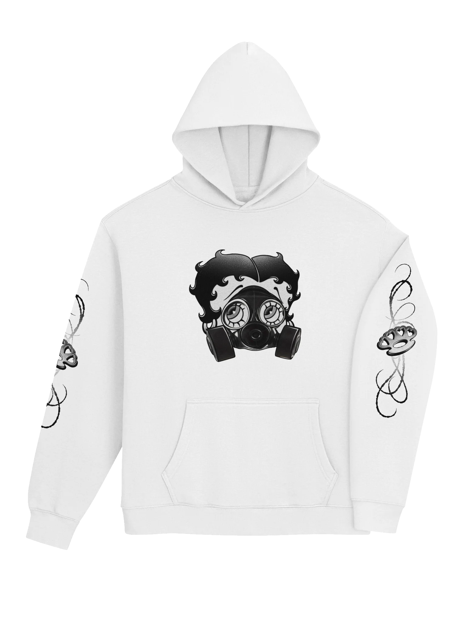 6ixblades Boop Gas Mask Hoodie product image (4)