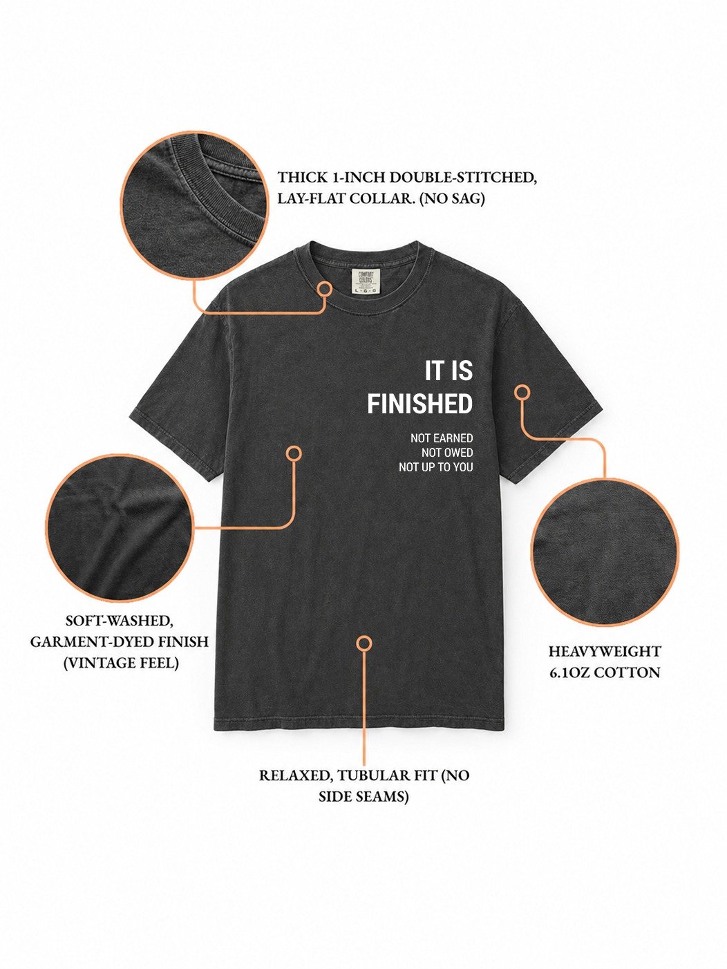 It Is Finished Tee | Heavyweight product image (3)